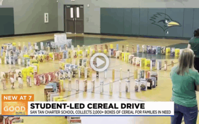 Gilbert students collect over 2K cereal boxes to feed families in need